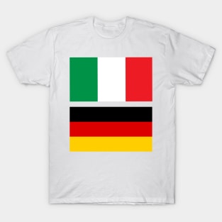 Italy and Germany Flag T-Shirt